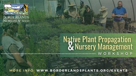Native Plant Propagation and Nursery Management Workshop, Borderlands ...