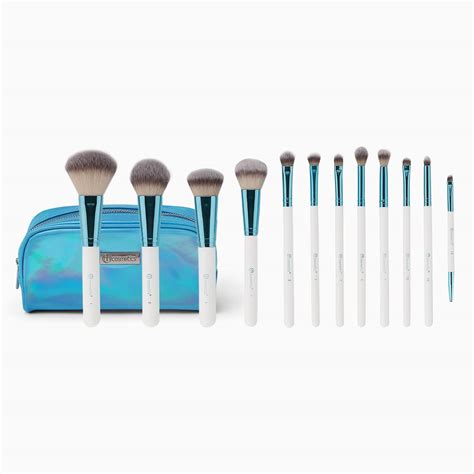 Bh Cosmetics Poolside Chic - 12 Piece Brush Set Premium Cosmetic Makeup ...