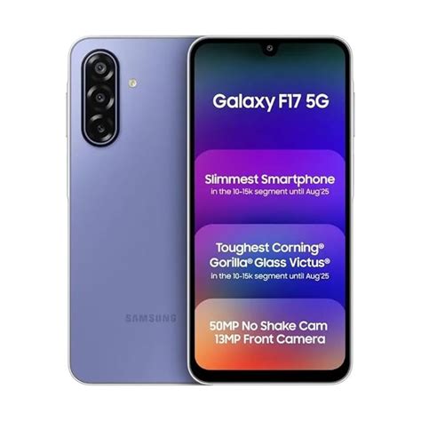 Samsung Galaxy F17 5G (Violet Pop, 6GB RAM, 128GB Storage) | 5G Smartp ...