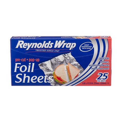 Reynolds Wrap Pre-Cut Foil Sheets, 25 Count