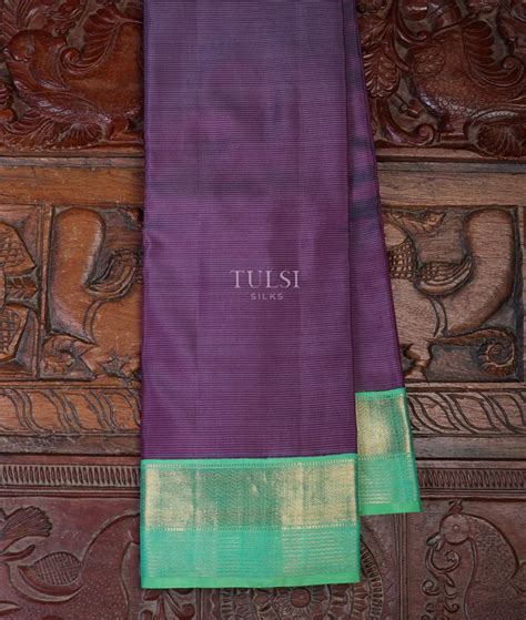 Buy Purple Kanjivaram Silk Saree T670352