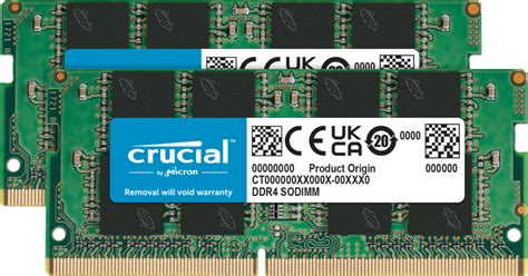 Crucial 32GB Kit (16GBx2) DDR4-3200 SODIMM | CT2K16G4SFRA32A | Crucial IN