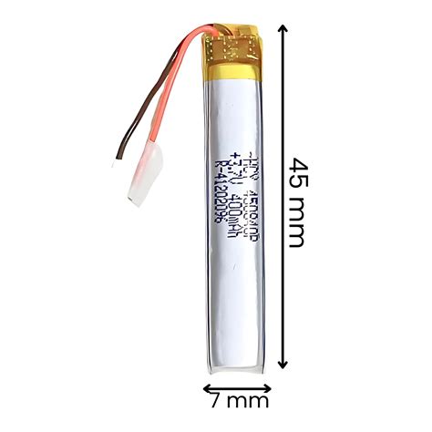 Witty Fox 400mAh Rechargeable 3.7v Lithium Polymer Battery – Robocraze