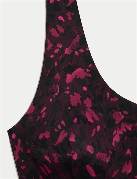 Buy Flexifit™ Non-Wired Printed Crop Top at Marks & Spencer