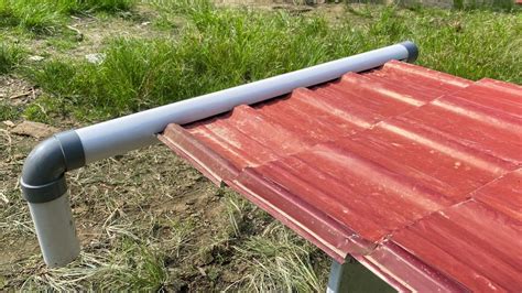 Image result for Using PVC Pipe for Gutters