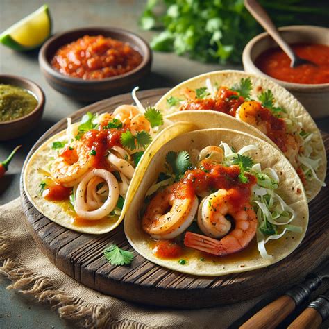 Tacos de Mariscos con Salsa Habanero – Csípős Tengeri Tacos Recept