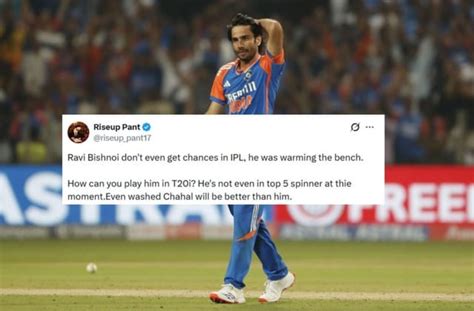 "Even washed Chahal will be better than him" - Fans brutally slam Ravi ...