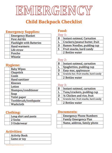 FREE Emergency Survival Kit Checklist Printable For Your, 60% OFF