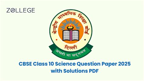 CBSE Board Class 10 Science Question Paper 2025 Set 2 (31-4-2 ...
