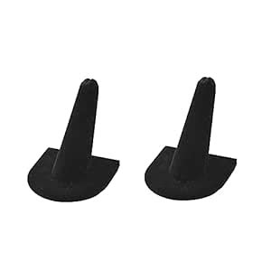 Grab Sale 2 Pcs Black Velvet Jewelry Holder Finger Ring Display Stand 2 ...
