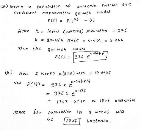 Image result for Bacteria Math Compound Continuously Equations