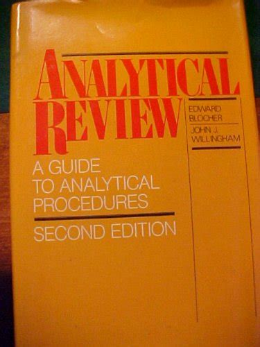 Analytical Review: A Guide to Analytical Procedures (Accounting and ...
