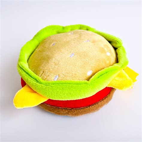 Burger Plush Toy for Dogs – Indihopshop