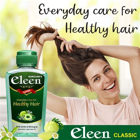 Buy BOROLINE ELEEN CLASSIC HERBAL LIGHT HAIR OIL 100ML X 6 AMLA ...