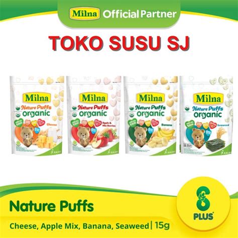 Jual MILNA NATURE PUFFS ORGANIC CHEESE 15 GRAM/KEJU/15GRAM - BANANA ...