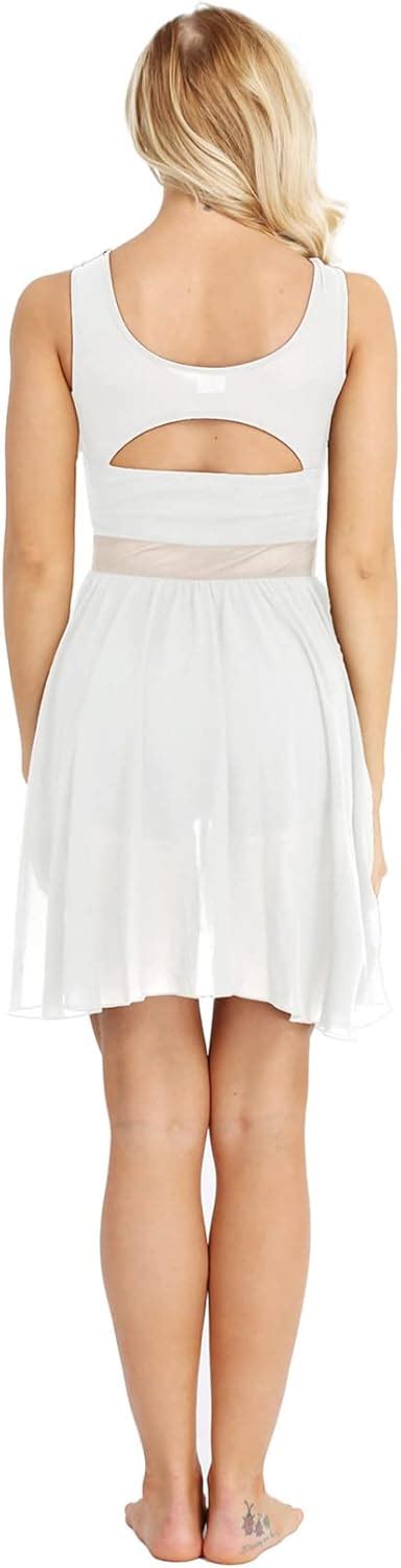 Buy TSSOE Lyrical Dance Costumes for Women V-Neck High-Low Ballet Dance ...