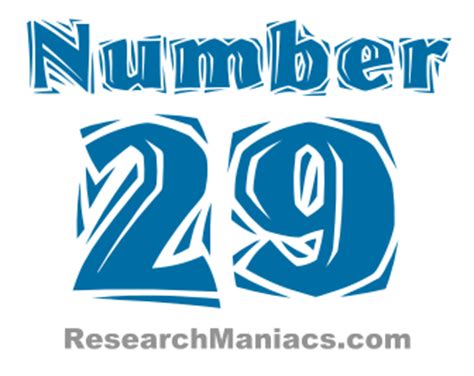 Number 29 - All about number twenty-nine