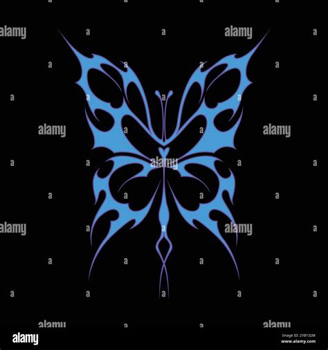 Neo tribal y2k gothic style tattoo. Cyber sigilism heart design. Vector ...