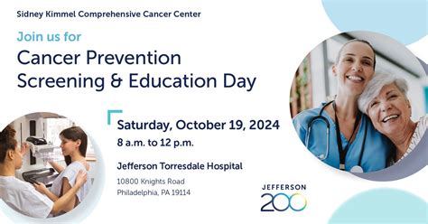 Cancer Prevention Screening & Education Day, 10800 Knights Rd ...