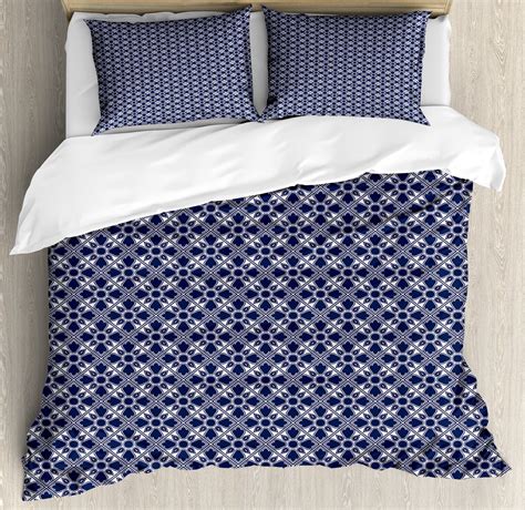 Oriental Duvet Cover Set, Folkloric Spanish Talavera Feels Cultural ...