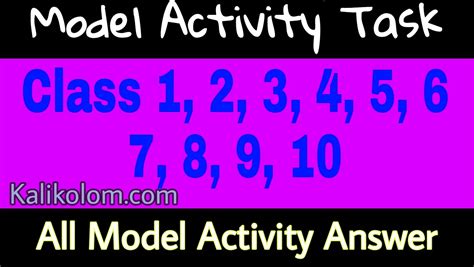 Image result for Model Activity Task Class 10 New English