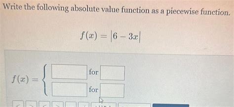 Image result for Write a Piecewise Function as Absolute Value