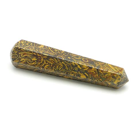 Nature's Crest Snake Jasper or Fossilized Jasper Healing Wand Massage ...