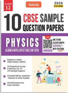 Vedantu CBSE Class 12 Physics Sample Question Papers 2026 Exam - 10 ...