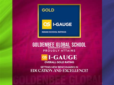 GoldenBee Global Achieves QS I-Gauge Overall Gold Rating