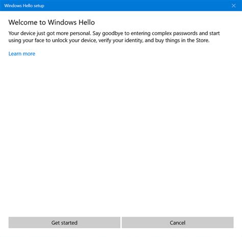Windows Hello Face Setup 的图像结果