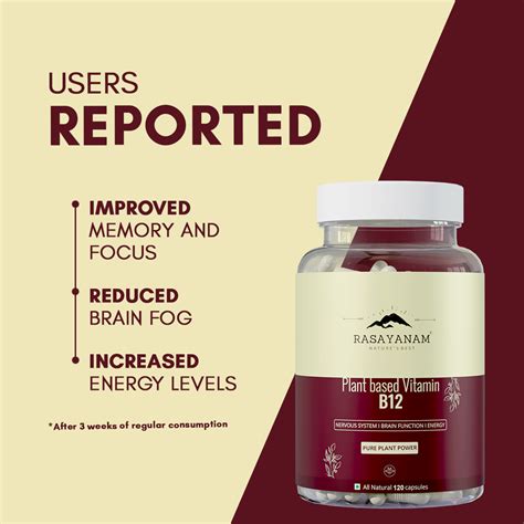 100% Plant-based Vitamin B12 - Rasayanam B12 Supplement - Rasayanam
