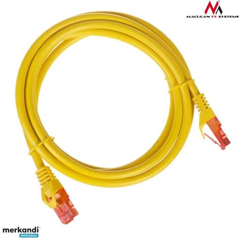 MCTV 302 Y 47274 Patchcord cable UTP cat6 plug to plug 2m yellow ...