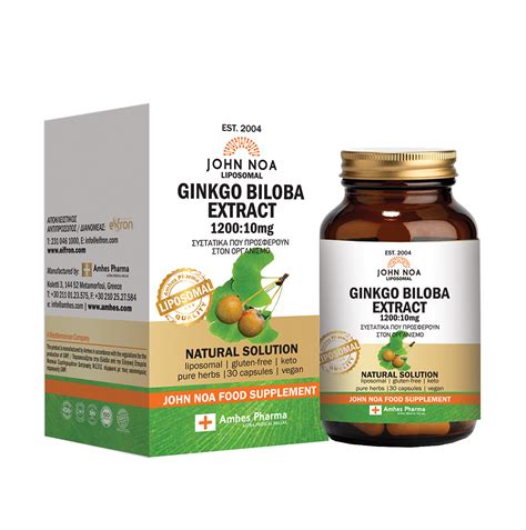 JOHN NOA - GINKGO BILOBA 120mg - Amhes Pharma