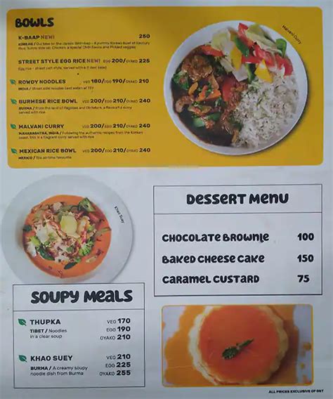Menu at The Egg Factory, Bengaluru, 120-A3