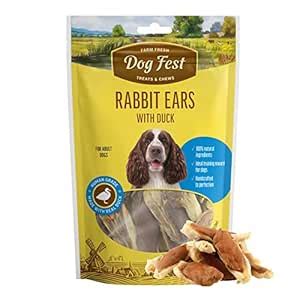 Buy Barkbutler x Dogfest Rabbit Ears & Duck, Dog Treats-90g |100% ...