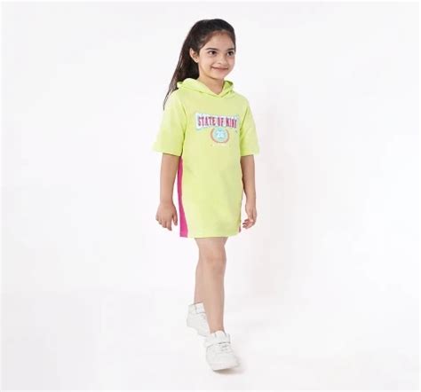 Ed-a-Mamma Sustainable Girls Printed Hoodie Dress