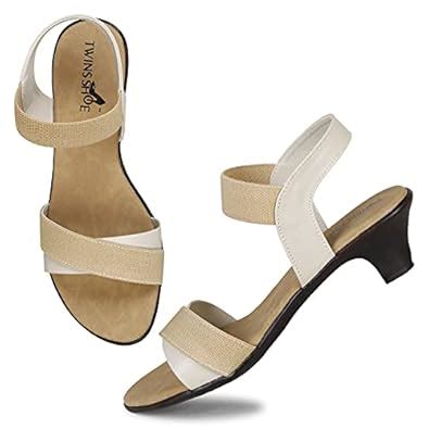 Buy TWINSSHOE Women Casual Ankle Strap Heel Sandals at Amazon.in