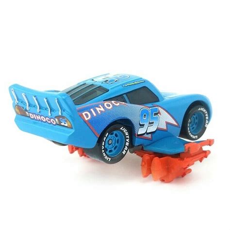 Buy Disney Pixar Cars Dinoco Lightning Storm McQueen 1:55 Diecast Toy ...