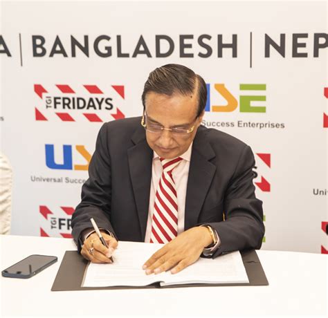 Prasoon Mukherjee led USE Signs with TGI Fridays’ to Expand Global ...