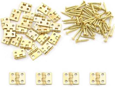 SDTC Tech 24-Pack Mini Brass Hinges - Miniature Furniture India | Ubuy