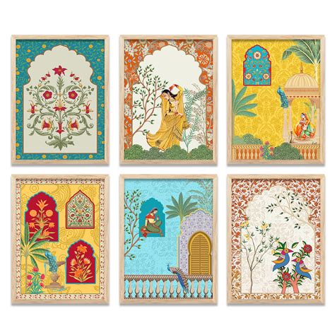 kotart Traditional Indian Wall Art Madhubani Paintings for Living Room ...