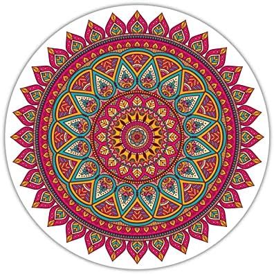 Buy Decor Villa PVC Vinyl Round Rangoli Flower Floor Sticker Decal for ...