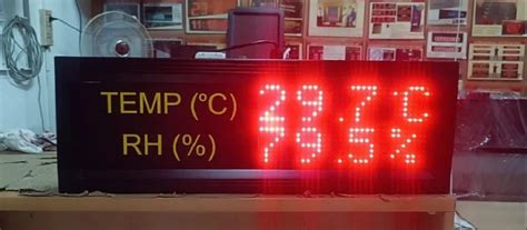 LED Temperature and Humidity Display board - Temperature Monitoring ...