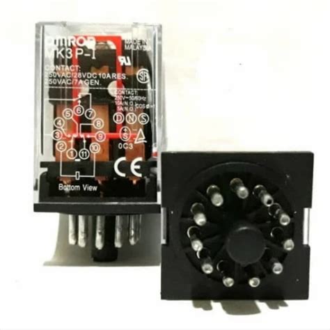 Jual relay omron mk3p 11 kaki 220volt plus socket original - Kota ...