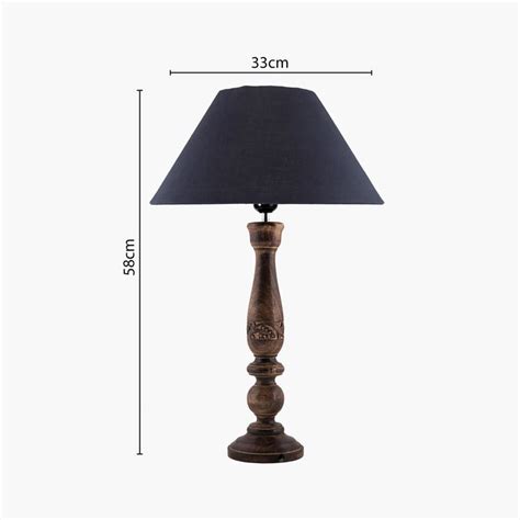Buy HOMESAKE Wooden Table Lamp from Homesake at just INR 3750.0
