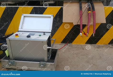 Testing of Insulators and Measure Insulation Resistance between Electrical Cables Stock Photo ...