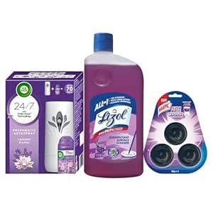 Airwick Freshmatic Kit [Machine + Lavender & Lotus Refill - 250 ml ...