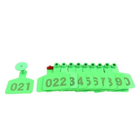 100Pcs Livestock Ear Tags for Cow Cattle Pig Goat Sheep with Numbers 0 ...