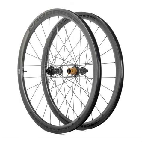 Progress Wheel Set Aero Disc Cubierta Shimano Hg Black | Mammoth