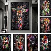 Giraffe Graffiti Wall Art Canvas Paintings on the Wall Art Posters and ...